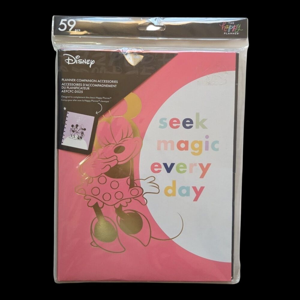 Disney Minnie Mouse Happy Planner Companion Accessories 59-Piece Set